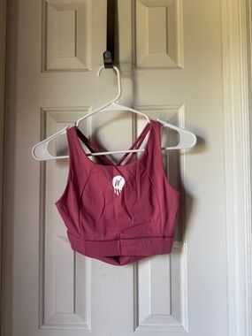 NWOT My Wod Squad Pink Sports Bra with Strappy Back